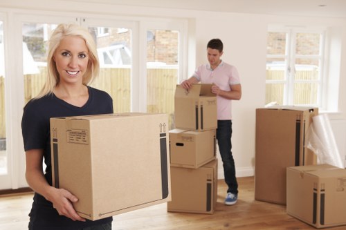 Same day removals team preparing a move in Barnes