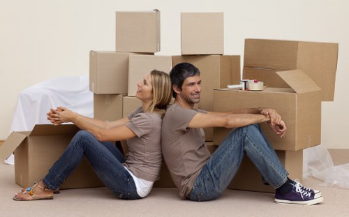 Furniture transport with a man with van in Barnes
