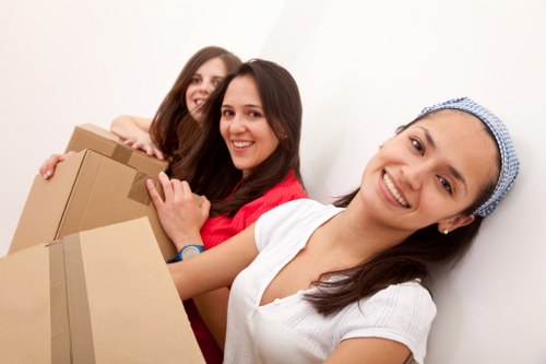 Different box sizes used for packing in Barnes