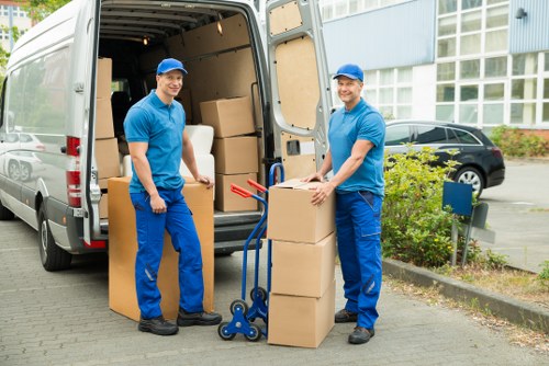 Collected household furniture ready for removal in Barnes