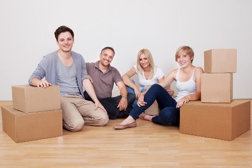 Careful furniture loading for a Barnes home removal