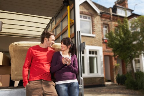 Storage and packing materials used by removal companies in Barnes